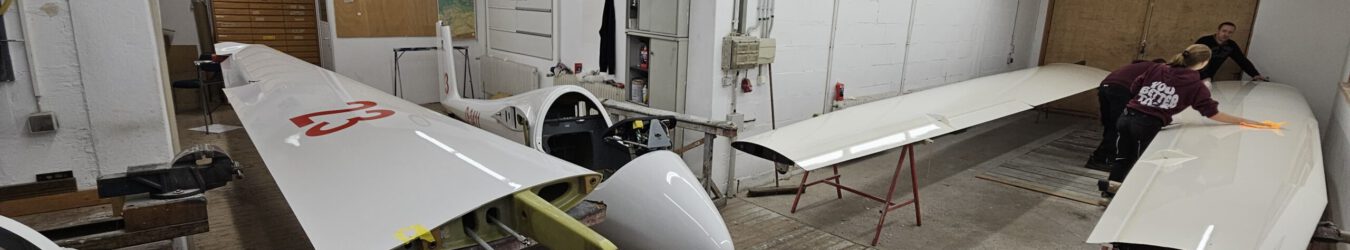Winterarbeit in der Segelflugwerkstatt